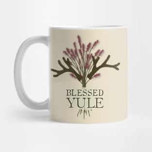 Blessed Yule - Herbs and Antlers Mug